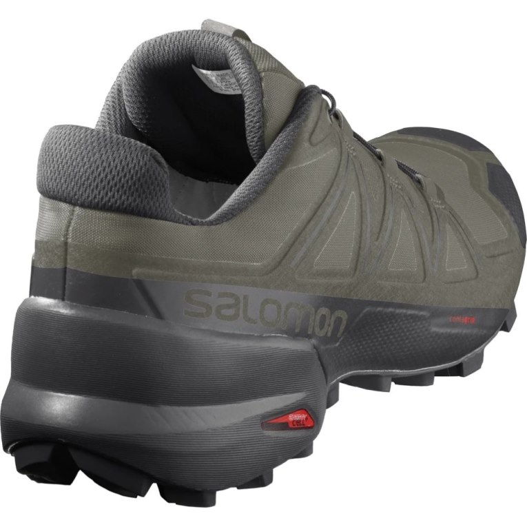 Olive Salomon Speedcross 5 Men's Trail Running Shoes | IE TA2153